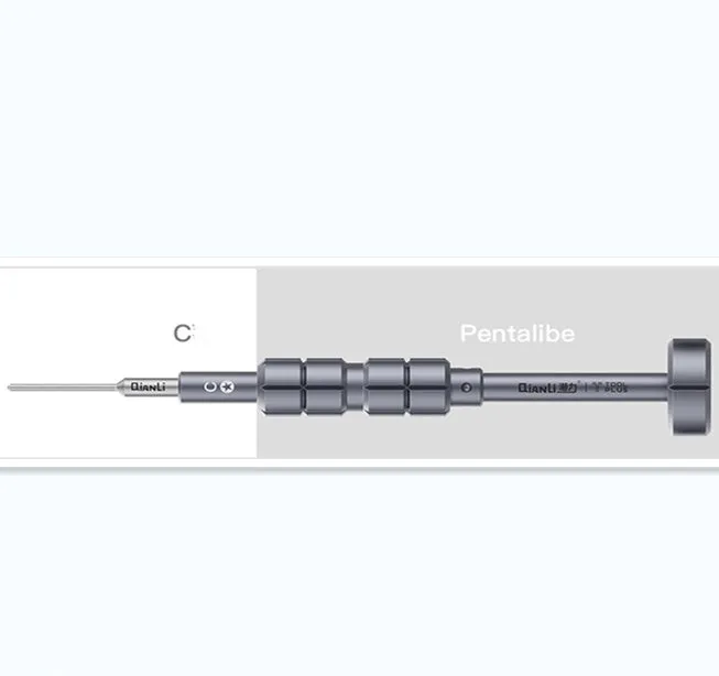 iPhone repair screwdriver with T2 cross triangle bits and aviation alloy aluminium handle