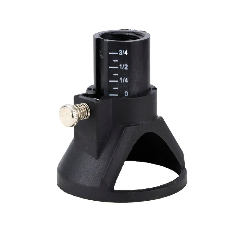 Black positioning cover protective set with three copper chucks and transparent cover for drill