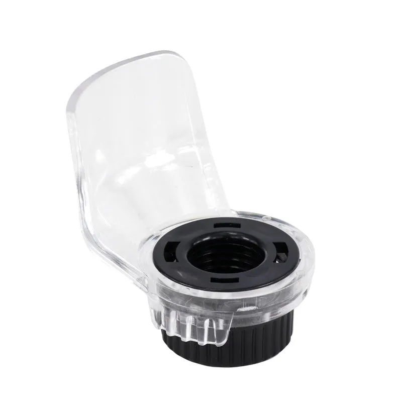 Black positioning cover protective set with three copper chucks and transparent cover for drill