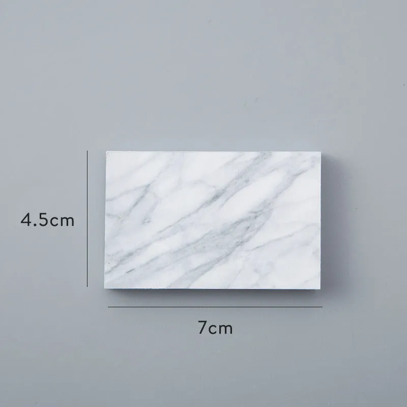 Lingyi cartoon note paper in cement grey, marble, and texture red colours, big and small tearable sticky pads
