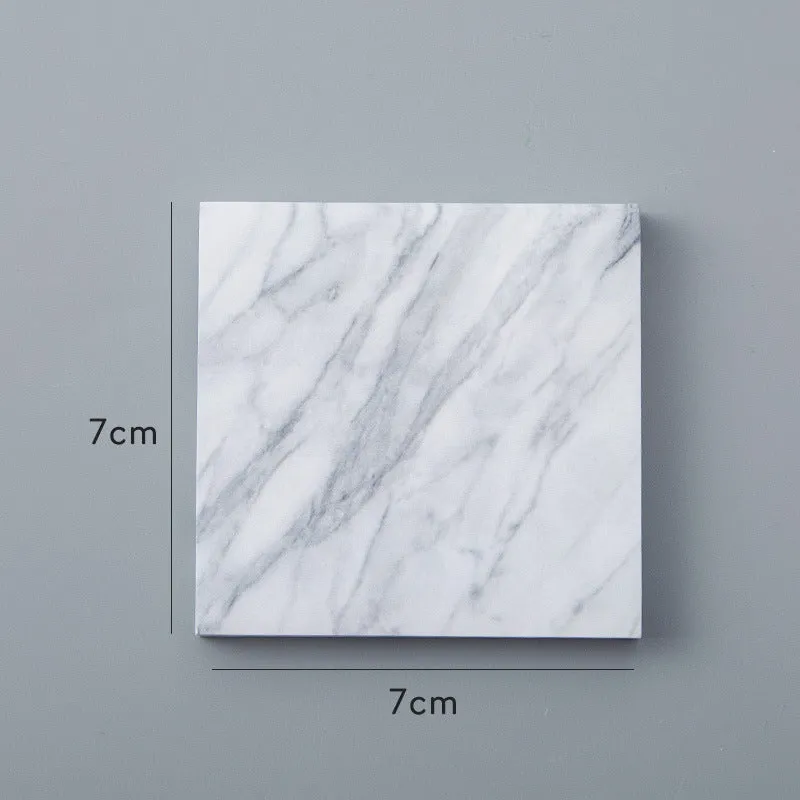 Lingyi cartoon note paper in cement grey, marble, and texture red colours, big and small tearable sticky pads