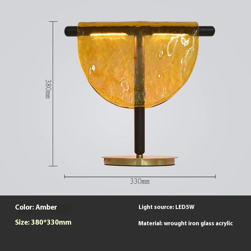 Nordic post-modern art ceiling light 380x330mm Amber colour graphic customisation