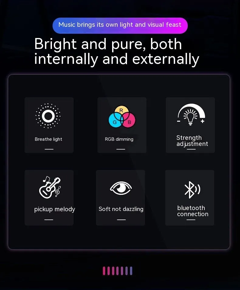 Creative Tunnel Multi-layer LED Mirror Ambience Light with remote control on a wooden table