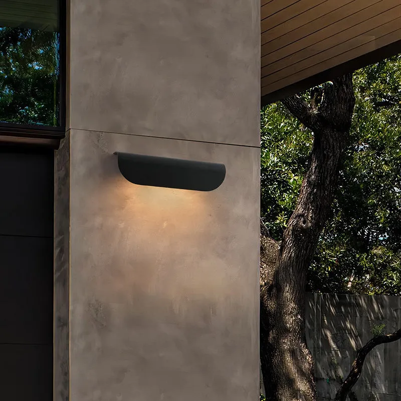 Waterproof outdoor wall lamp 300x80x60mm sand black minimalist design