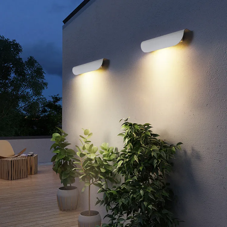 Waterproof outdoor wall lamp 300x80x60mm sand black minimalist design
