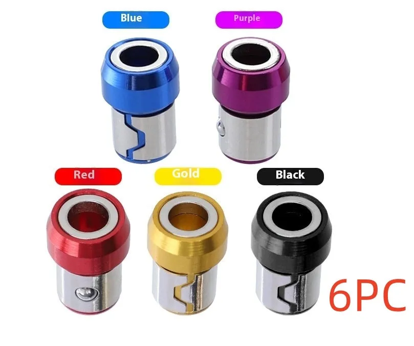Batch head magnetic ring with strong magnet for 6.35mm bits