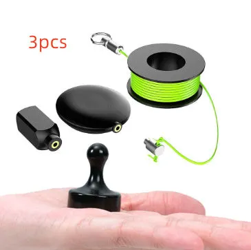 Magnetic nylon cable threader guide for conduit wire pulling, 10x5cm, upgraded version