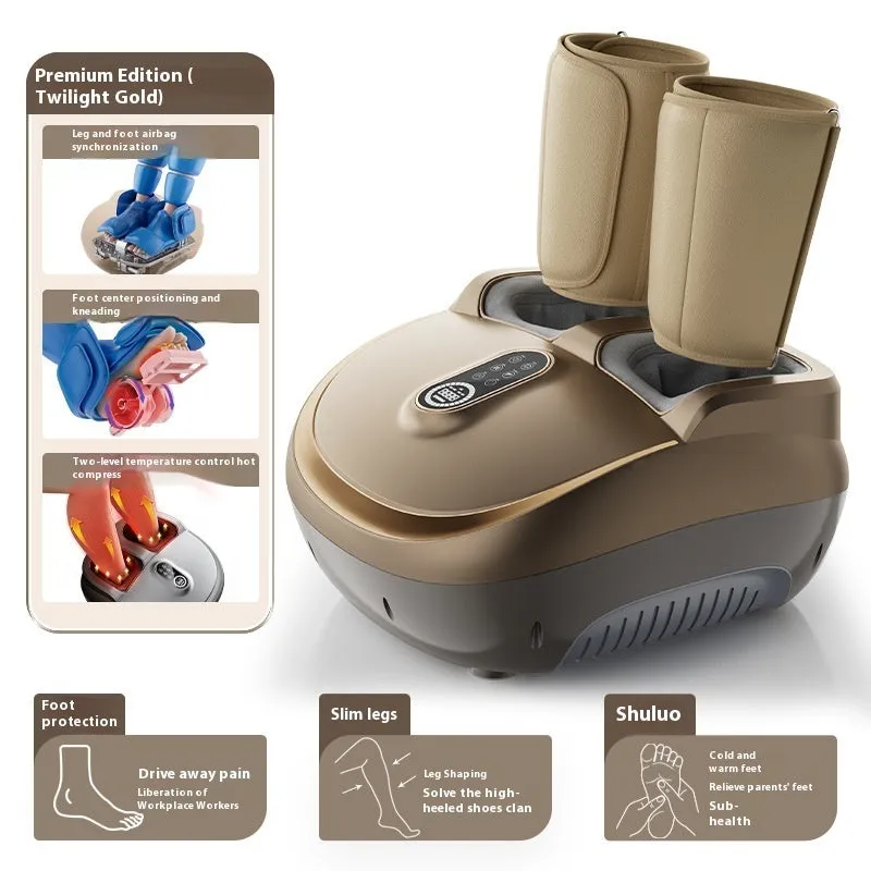Home Massage Intelligent Fully Automatic Foot Massage Machine in Prince Silver with wireless remote