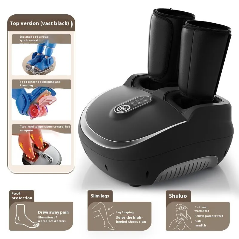 Home Massage Intelligent Fully Automatic Foot Massage Machine in Prince Silver with wireless remote