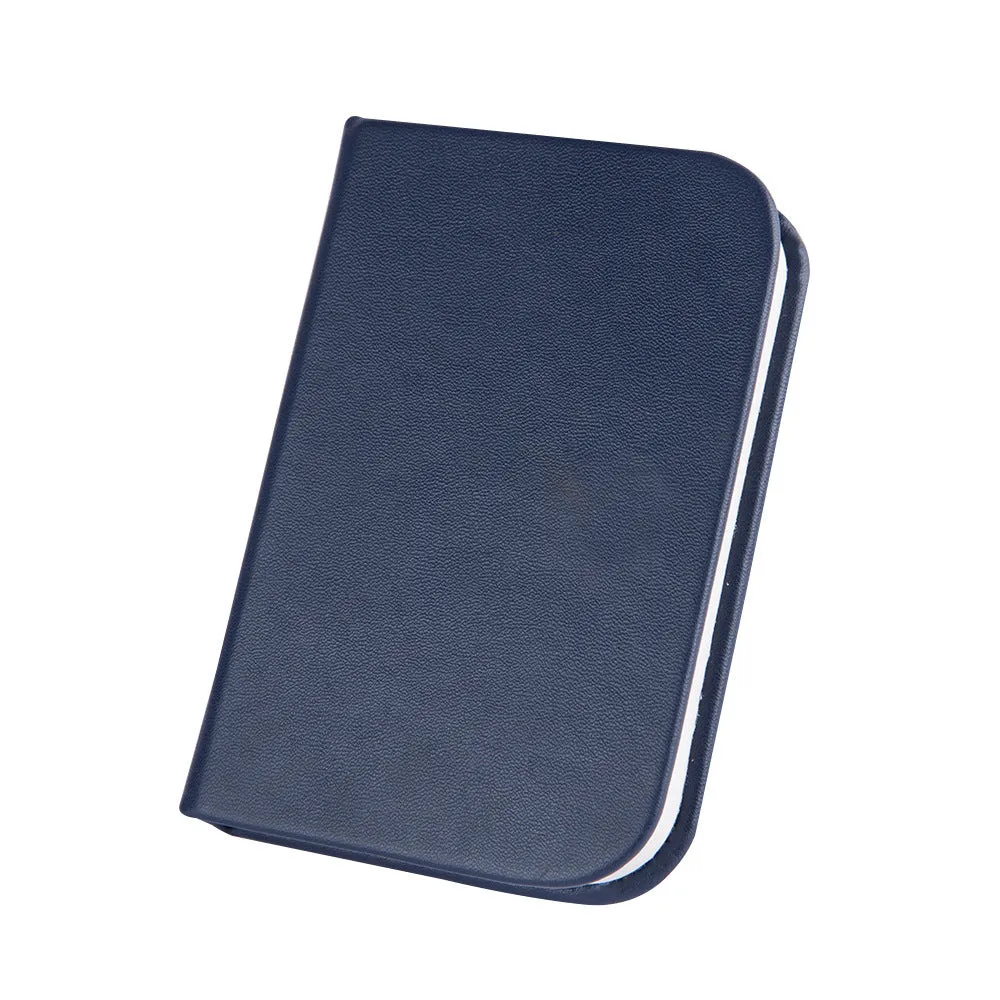 LED mini folding table lamp with parchment lampshade in book shape, USB powered, pull wire switch, blue colour