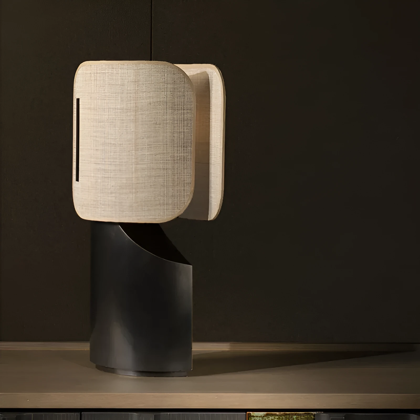 New Chinese style creative designer resin table lamp with US plug, 280x130x520mm