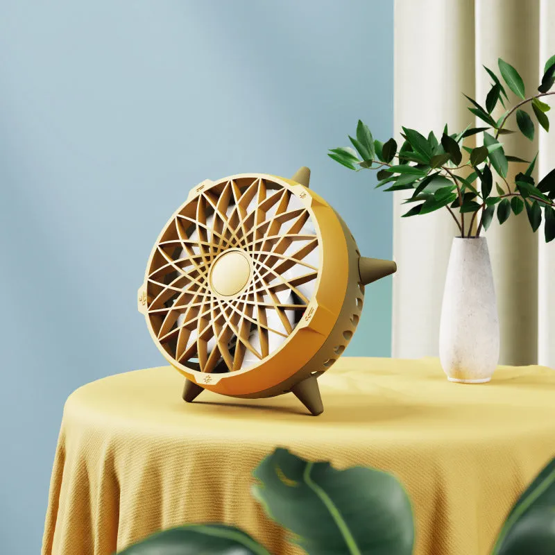 Intelligent induction fan without button design, USB powered, compact size 162x103mm, in Force Yellow colour