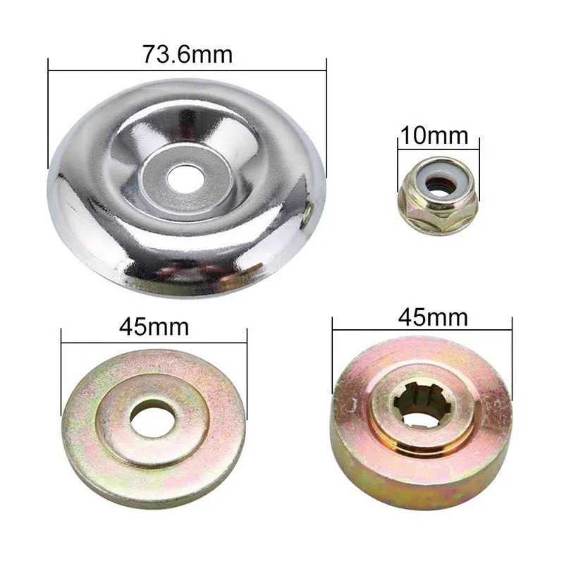 Mower brush cutter gear box working head set for two-stroke and four-stroke trimmers