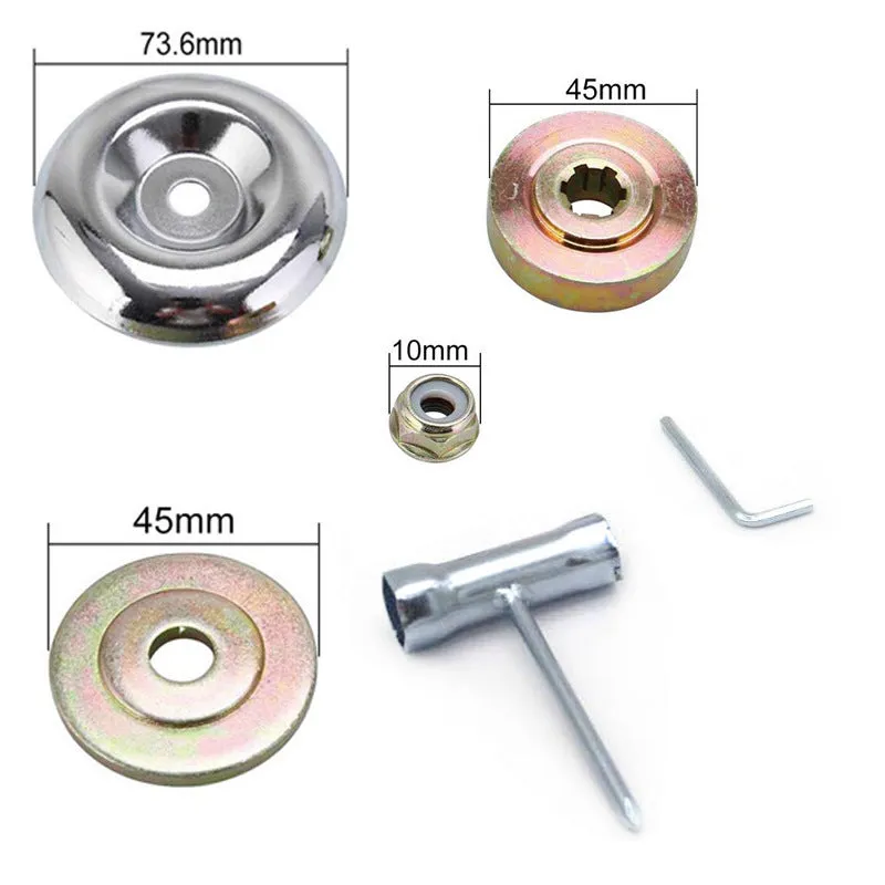 Mower brush cutter gear box working head set for two-stroke and four-stroke trimmers