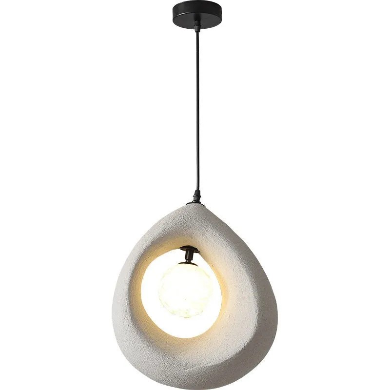 Retro restaurant style pendant chandelier with milky white 32x35cm lampshade