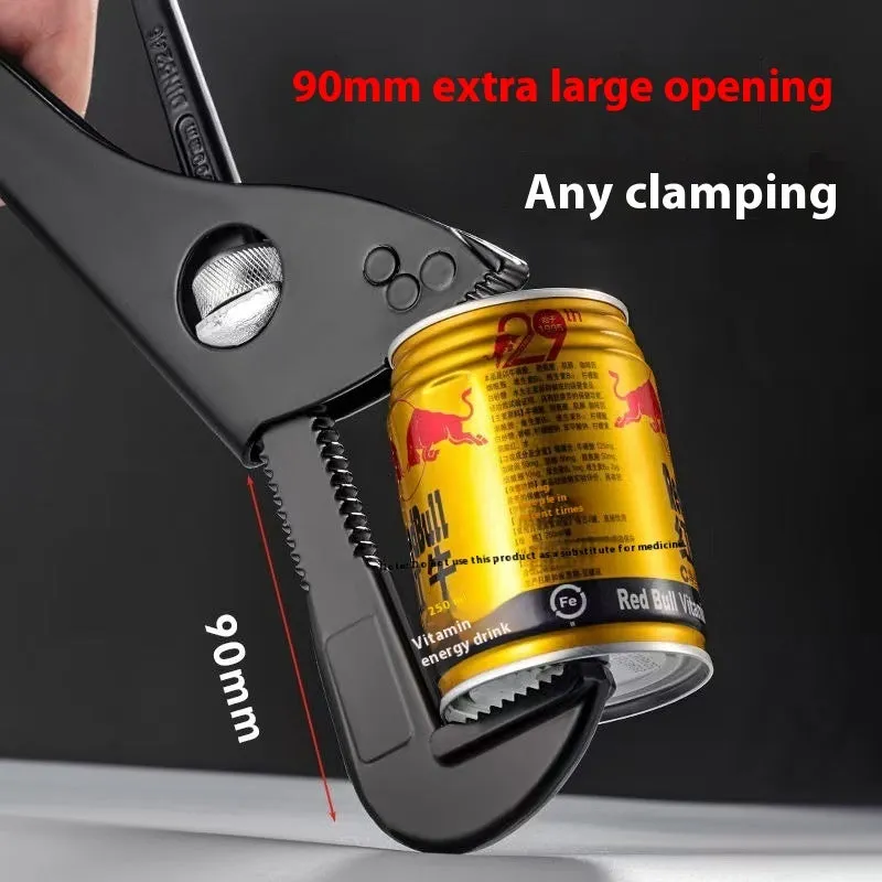 European-style heavy-duty plastic steel pipe wrench nipper with high carbon steel blade, 9 inch model