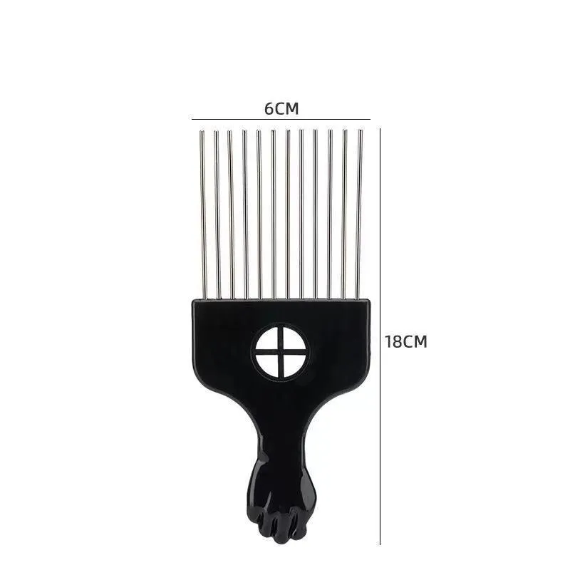 Male creative portable household steel needle comb plastic body over 20cm length