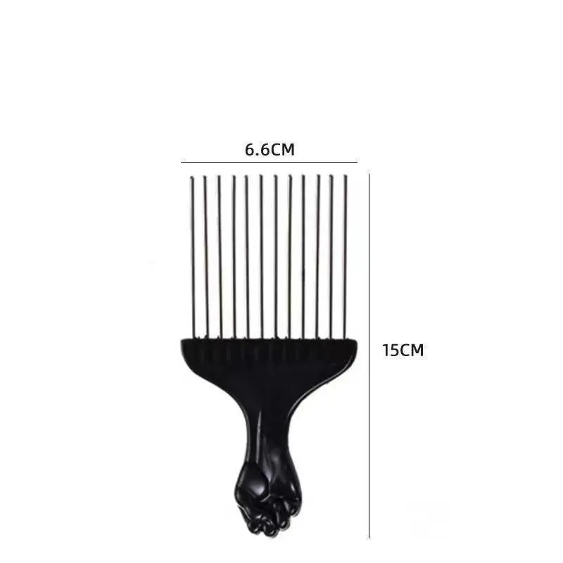 Male creative portable household steel needle comb plastic body over 20cm length