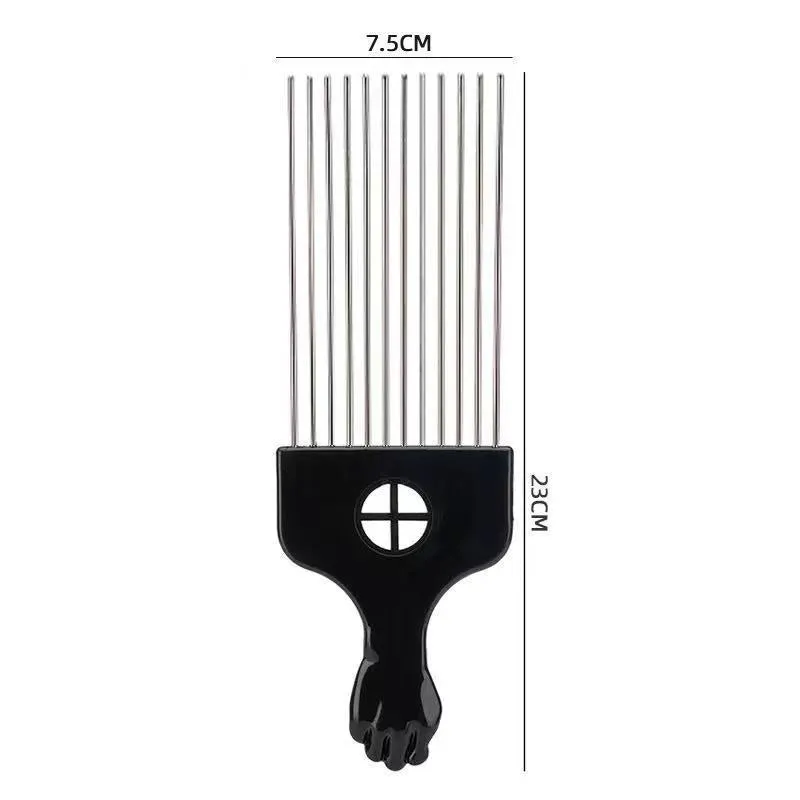 Male creative portable household steel needle comb plastic body over 20cm length