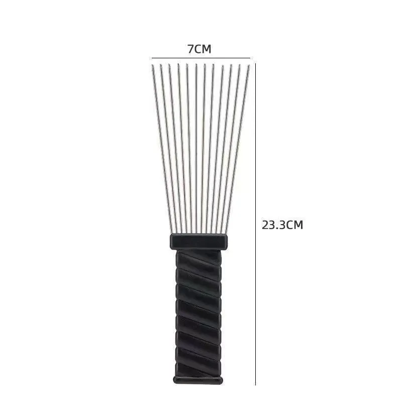 Male creative portable household steel needle comb plastic body over 20cm length