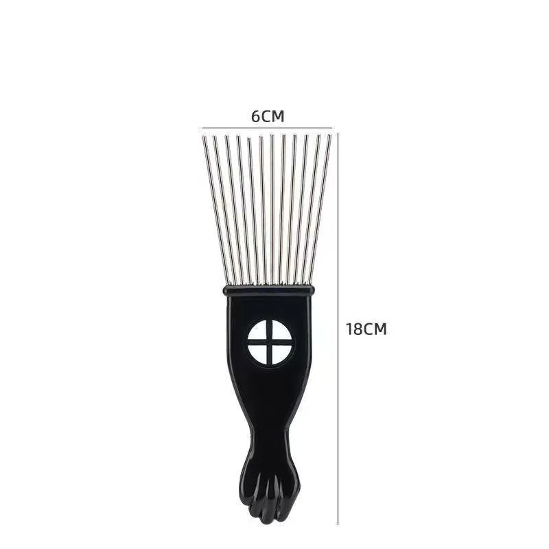 Male creative portable household steel needle comb plastic body over 20cm length