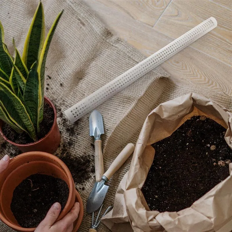 Water Moss Pillars for Climbing Vines and Green Plants White Plastic Plant Support Stakes 50cm Tall Indoor Outdoor Climbing Plant Poles Set of 1 or 2 Pieces Durable Reusable Plant Climbing Tool