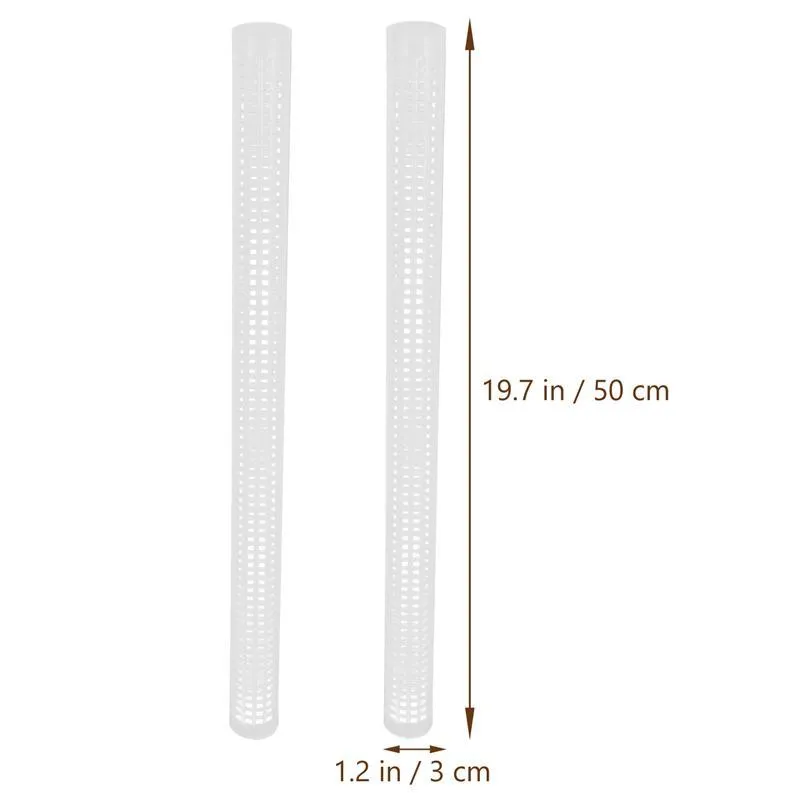 Water Moss Pillars for Climbing Vines and Green Plants White Plastic Plant Support Stakes 50cm Tall Indoor Outdoor Climbing Plant Poles Set of 1 or 2 Pieces Durable Reusable Plant Climbing Tool
