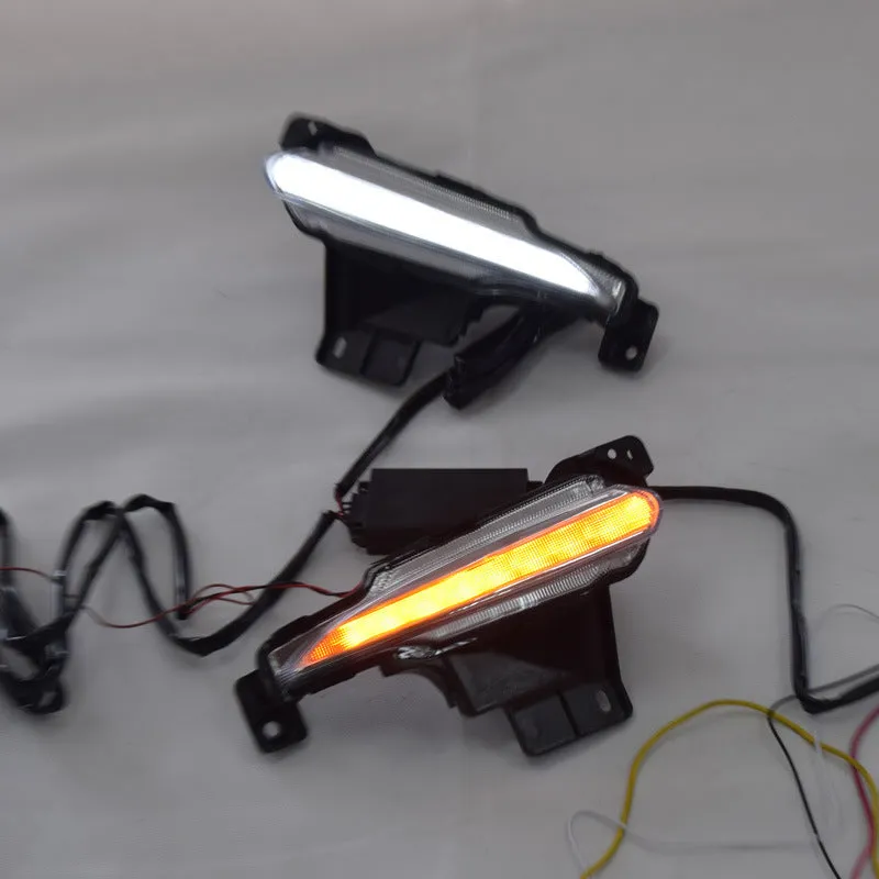 Angkesaila LED daytime running light for Mazda 3 2017, 6000K white light, ABS housing, 10W LED