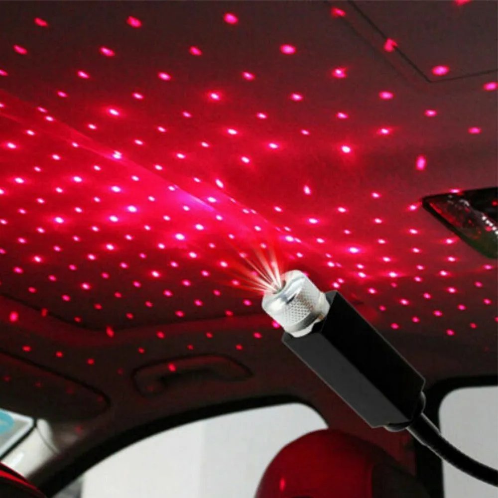 Car ceiling starlight kit breathing voice control LED 3W 12V USB powered green purple red