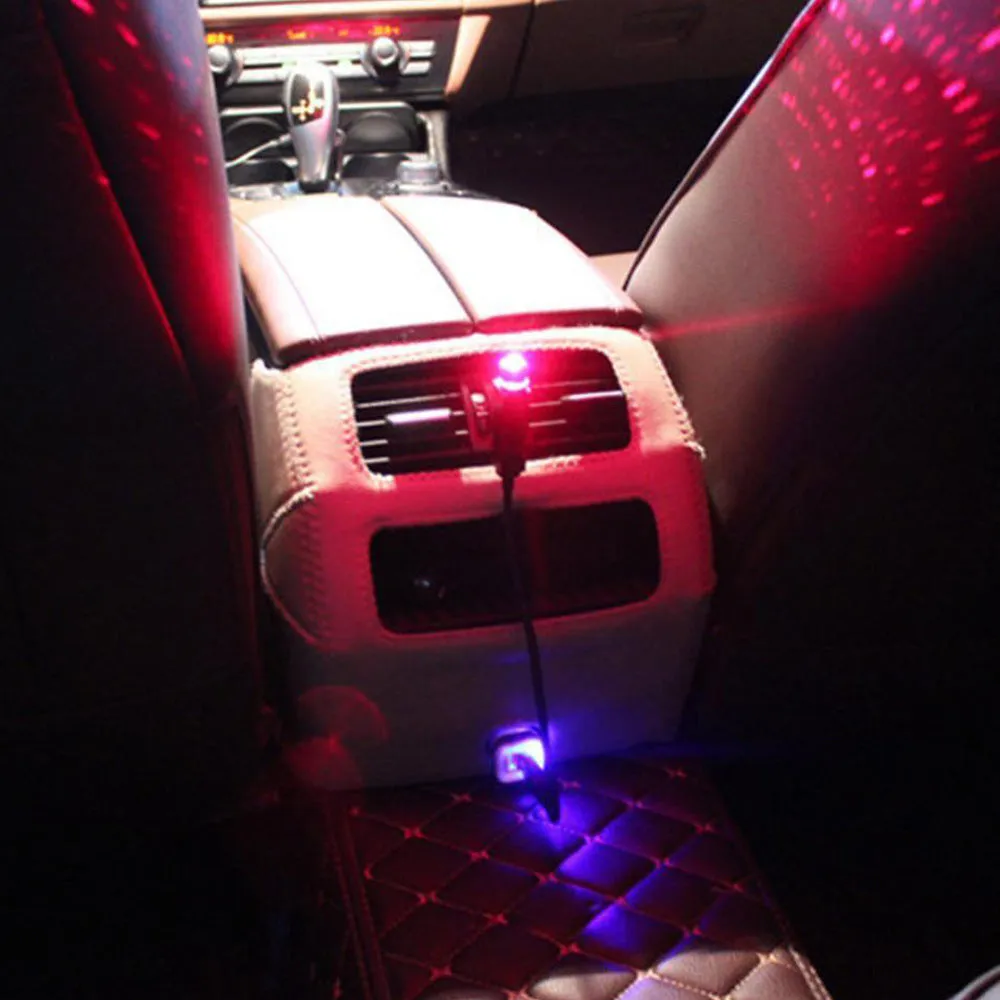 Car ceiling starlight kit breathing voice control LED 3W 12V USB powered green purple red