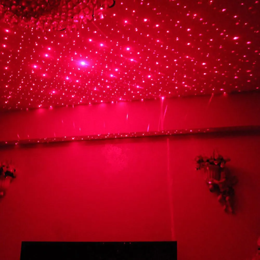 Car ceiling starlight kit breathing voice control LED 3W 12V USB powered green purple red