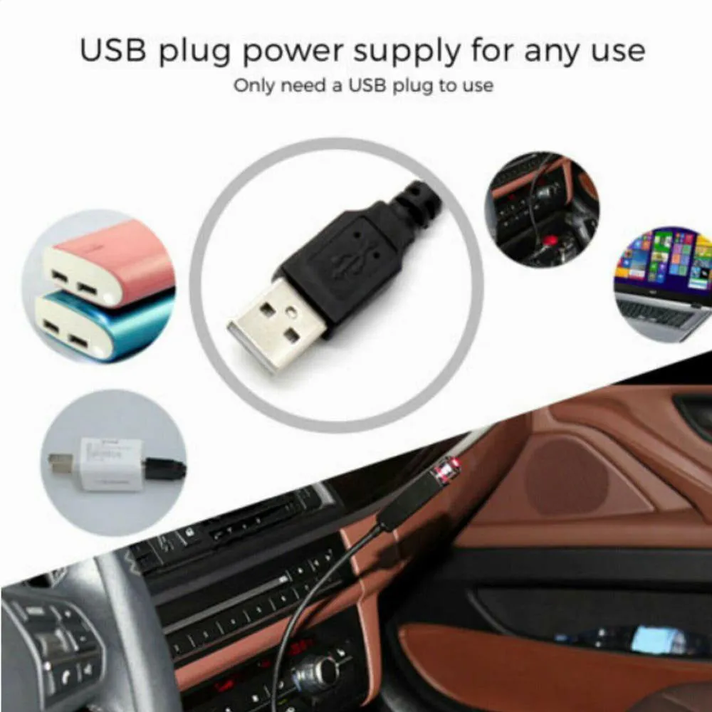 Car ceiling starlight kit breathing voice control LED 3W 12V USB powered green purple red