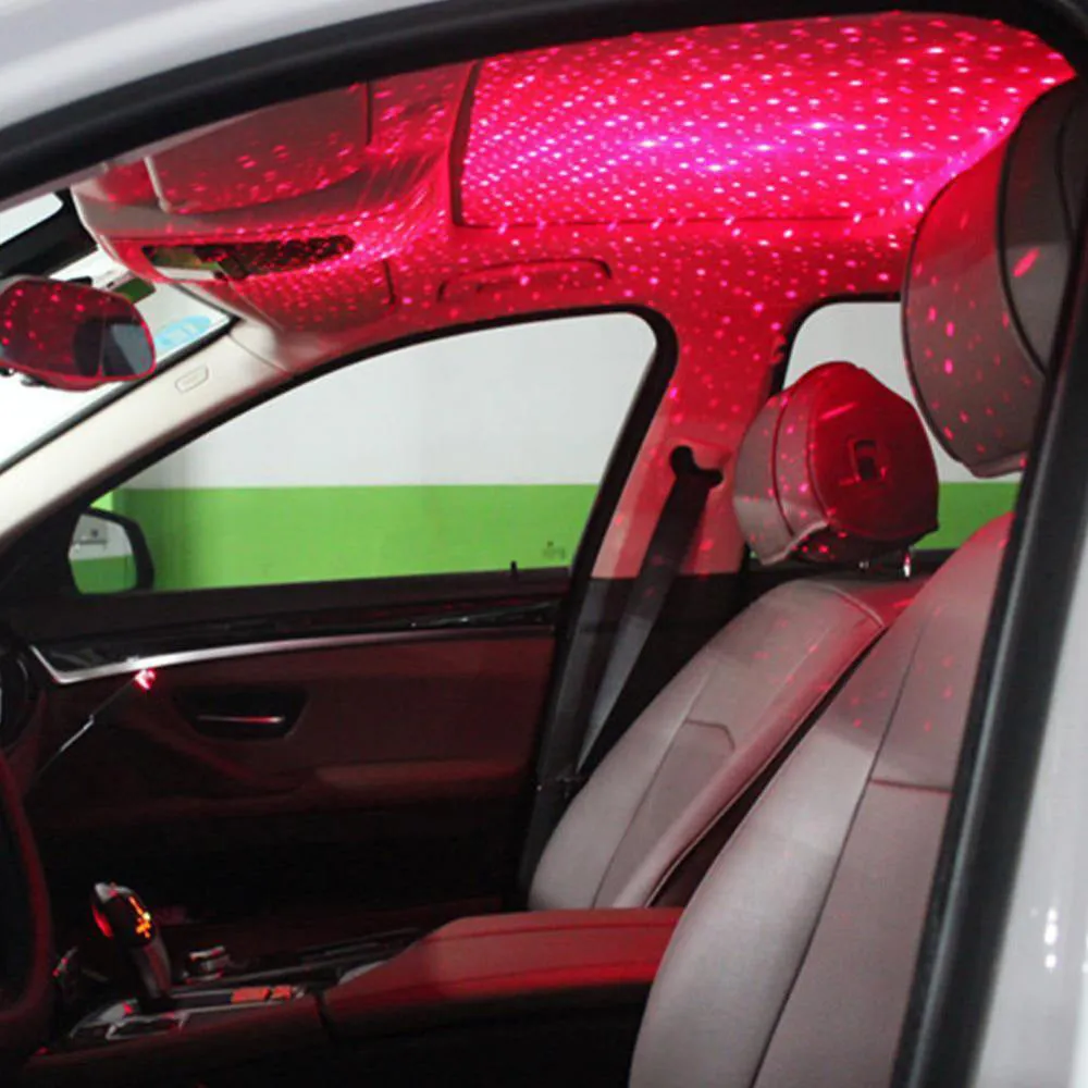 Car ceiling starlight kit breathing voice control LED 3W 12V USB powered green purple red