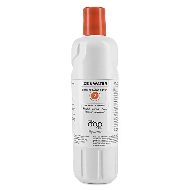 White refrigerator filter element FlLTERD2 with coconut shell activated carbon 230x80x70mm