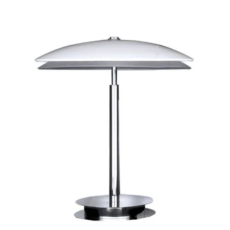 Black mushroom wrought iron bedside table lamp metal shade 400x450mm simple design