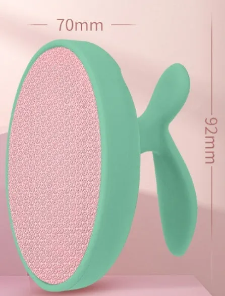 Nano foot grinder for callus removal in pink with rose quartz glass surface, boxed ABS ultra white glass construction