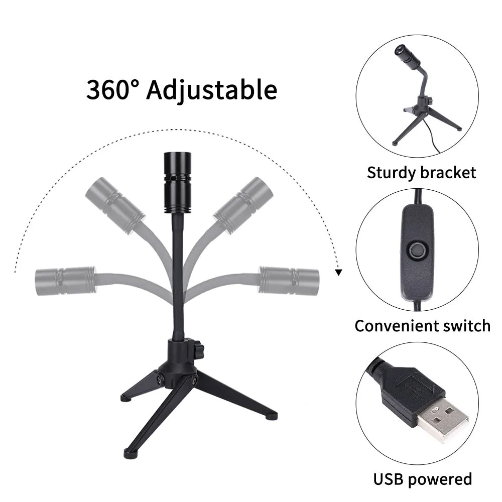2 in 1 Earth and Moon star projector lamp with adjustable hose bracket on a table