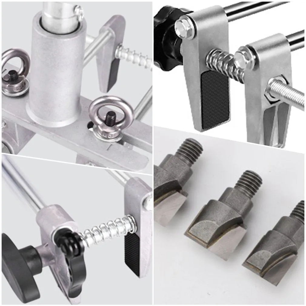 Door lock press and unlock tool with hole opener in 1 style