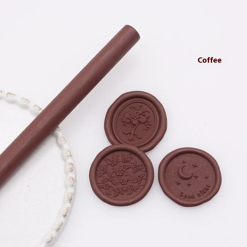 Round wax seal stick 11mm x 13mm in gold colour for envelope sealing with paint gun