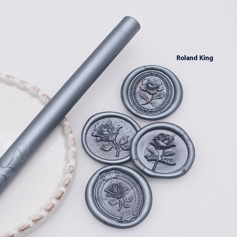 Round wax seal stick 11mm x 13mm in gold colour for envelope sealing with paint gun