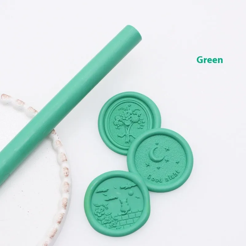 Round wax seal stick 11mm x 13mm in gold colour for envelope sealing with paint gun