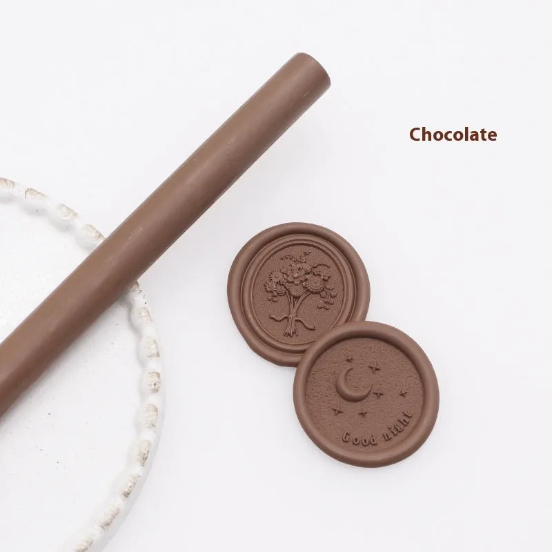 Round wax seal stick 11mm x 13mm in gold colour for envelope sealing with paint gun