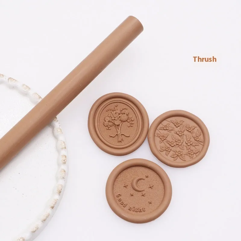 Round wax seal stick 11mm x 13mm in gold colour for envelope sealing with paint gun