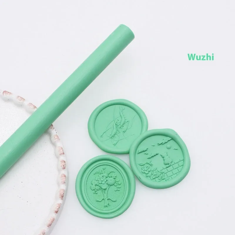 Round wax seal stick 11mm x 13mm in gold colour for envelope sealing with paint gun