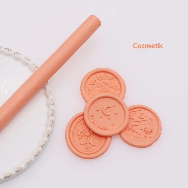 Round wax seal stick 11mm x 13mm in gold colour for envelope sealing with paint gun