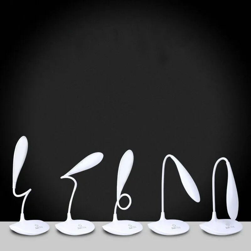 Stall LED night light with touch switch, plastic shade, mixed colour USB cable
