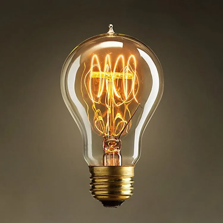40W E27 retro bulb with milky beak shape emitting warm white light for bar cafe use