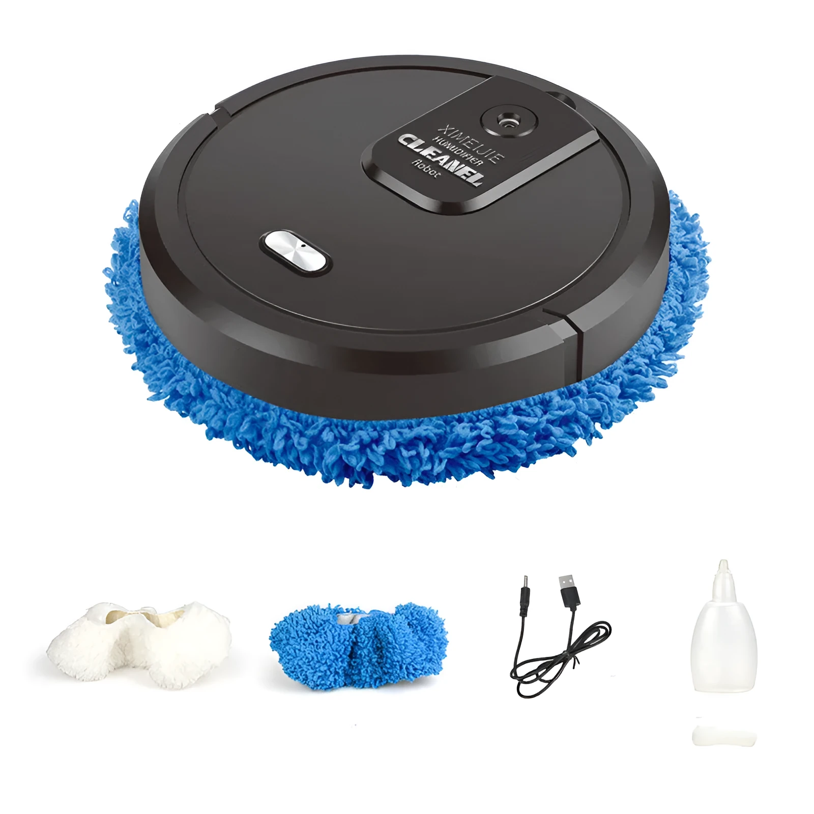 Automatic spray sweeping and mopping robot cleaner in various colours for home floor maintenance