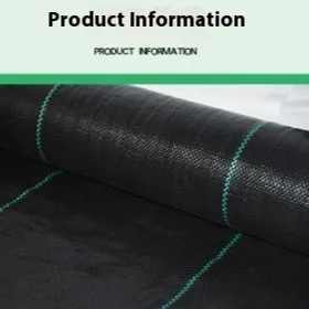 Black PP woven weed barrier mat roll 6FT × 300FT for garden ground cover