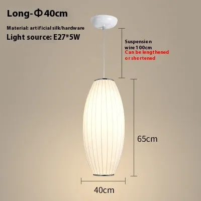 Fabric chandelier lantern lamp with iron frame, LED light source, available in multiple sizes from 30cm to 80cm
